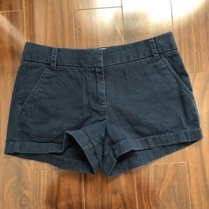 Navy J Crew Chino Shorts
